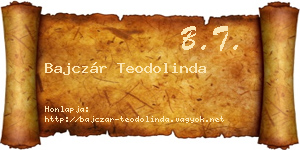 Bajczár Teodolinda névjegykártya